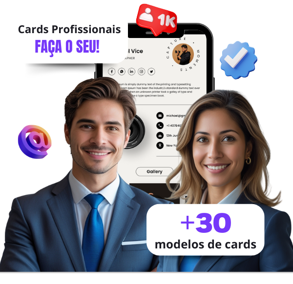 Digital vCard Illustration