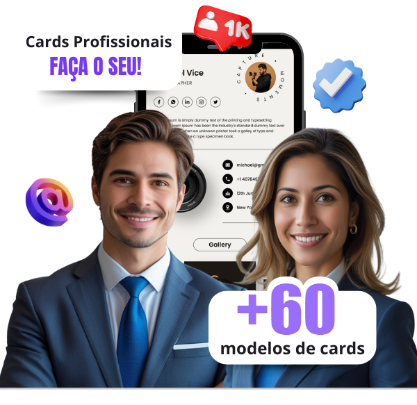 Digital vCard Illustration